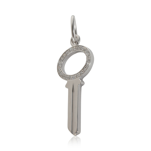 Tiffany & Co. Keys Fashion Pendant in 18k White Gold 0.05 CTW - Picture 3 of 4